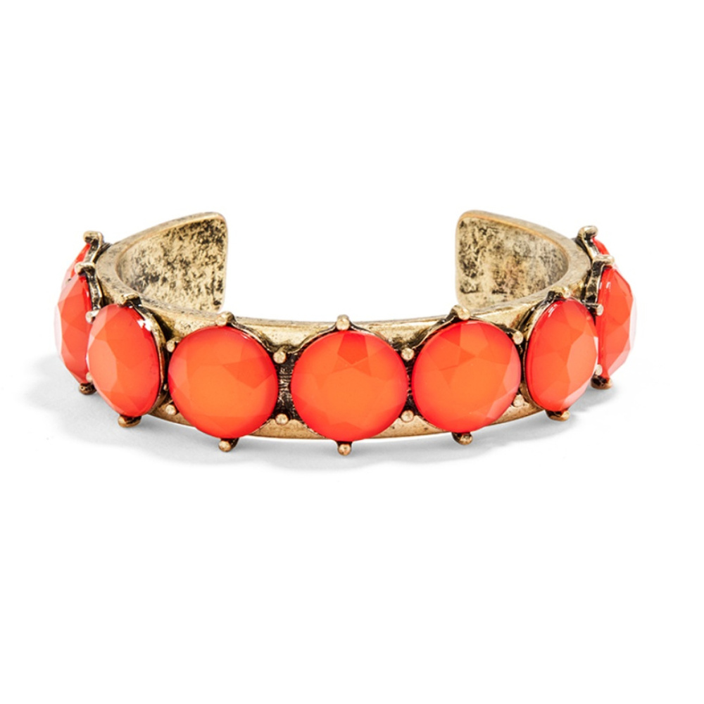 Desert Ruby Gem Cuff - image 1